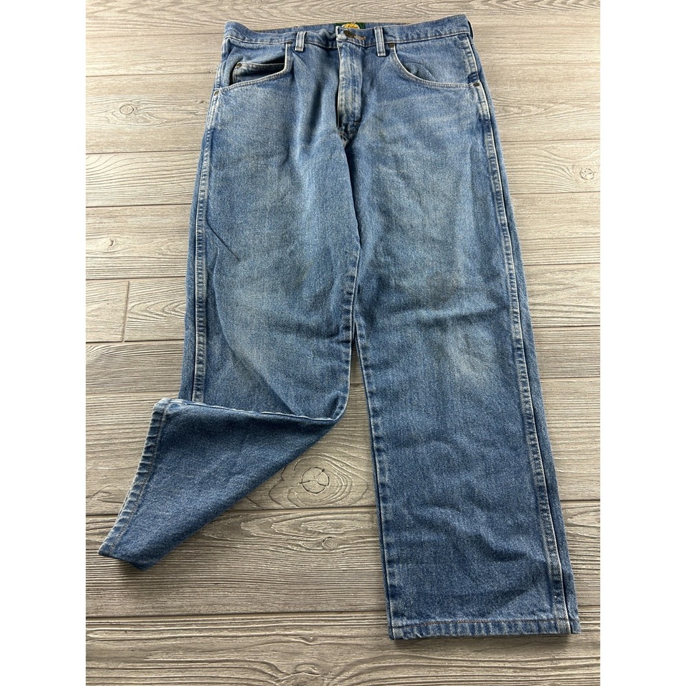 Cabela’s Vintage Straight Leg Casual 905099D Denim Blue Jeans Men’s Size 34x34